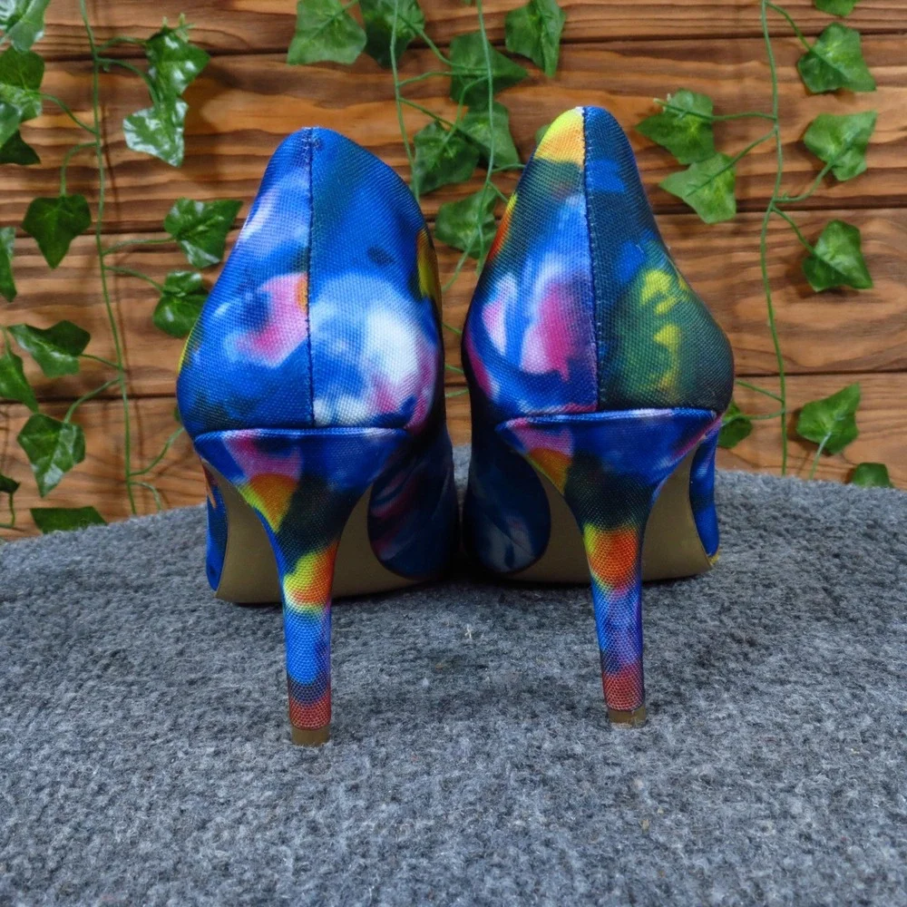 BCBGeneration Gaminkh Women Pump Size‎ 6B Dress Wedding Blue Abstract Floral